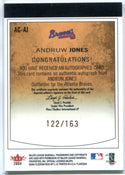 Andruw Jones 2004 Fleer Autographed Card #122/163