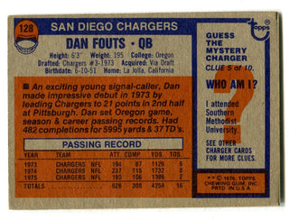 Dan Fouts 1976 Topps #128 Card