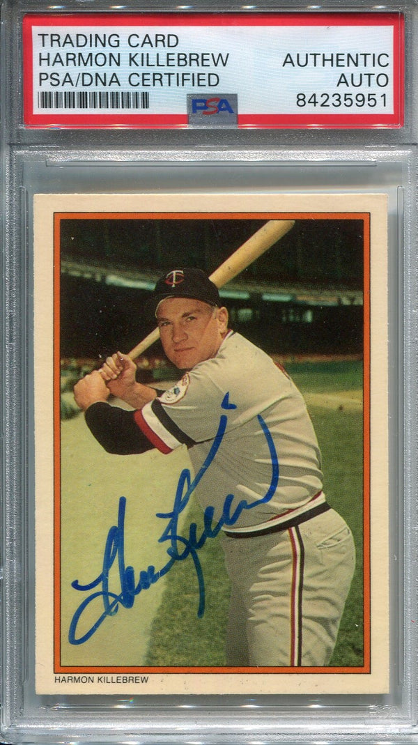 Harmon Killebrew TOPPS Collector`s series Autographed Baseball Card (P
