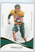 Carson Wentz Panini Immaculate Collection #20 /99 Card