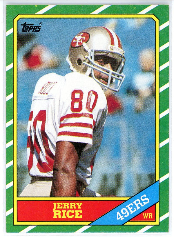 Jerry Rice 1986 Topps Rookie Card #161