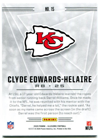 Clyde Edwards-Helaire Panini Illusions Rookie Card