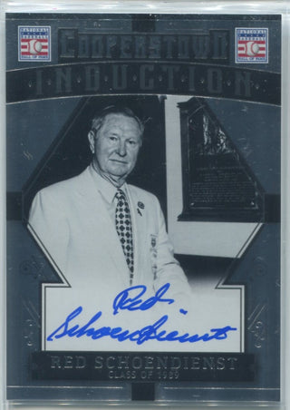 Red Schoendienst 2015 Panini Cooperstown Induction Class of 89' Autographed Card #37