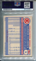 Harmon Killebrew TOPPS Collector`s series Autographed Baseball Card (PSA)