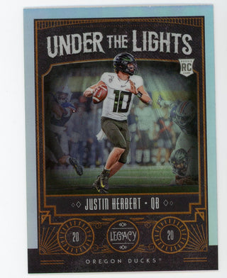 Justin Herbert 2020 Panini Legacy Under The Lights #ULJH RC
