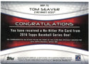 Tom Seaver Topps Commemorative Pin