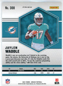 Jaylen Waddle 2021 Panini Mosaic Yellow Prizm Rookie Card #308