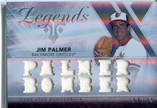 Jim Palmer Unsigned 2015 Topps Legends Game-Used Memorabilia #3/36