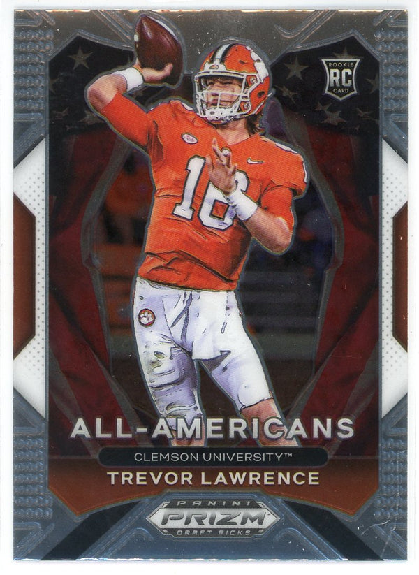 Trevor Lawrence 2021 Panini Prizm Draft Picks All-Americans Rookie Card #181