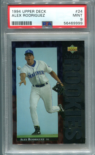 Shop Alex Rodriguez Seattle Mariners Autographed 1994 Upper Deck Rookie  Card #24 Auto Grade Gem Mint 10