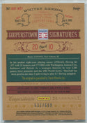 Whitey Herzog 2010 Panini Cooperstown Signatures #631