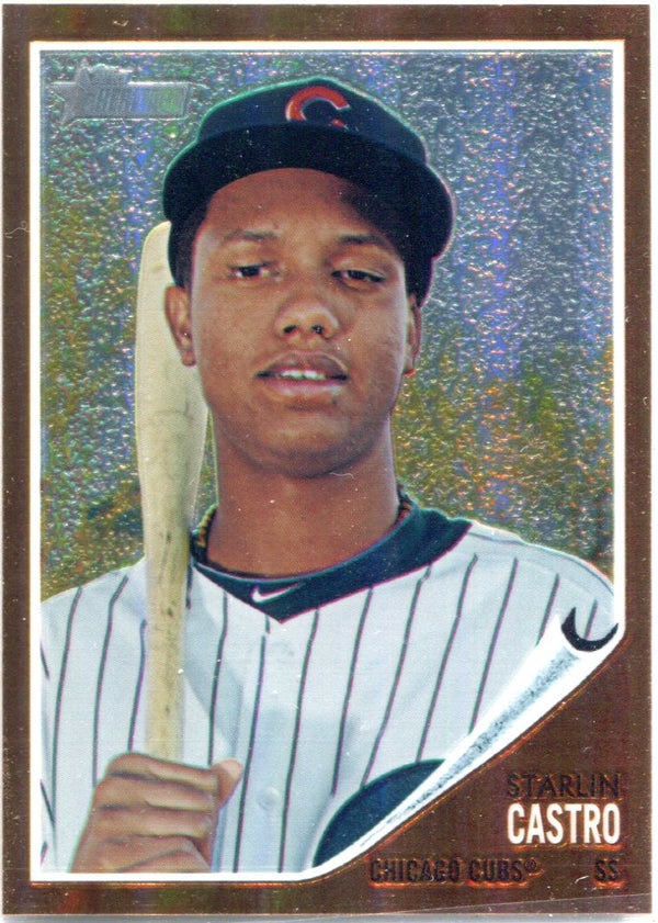 Starlin Castro 2011 Topps Heritage Unsigned Card #377/562