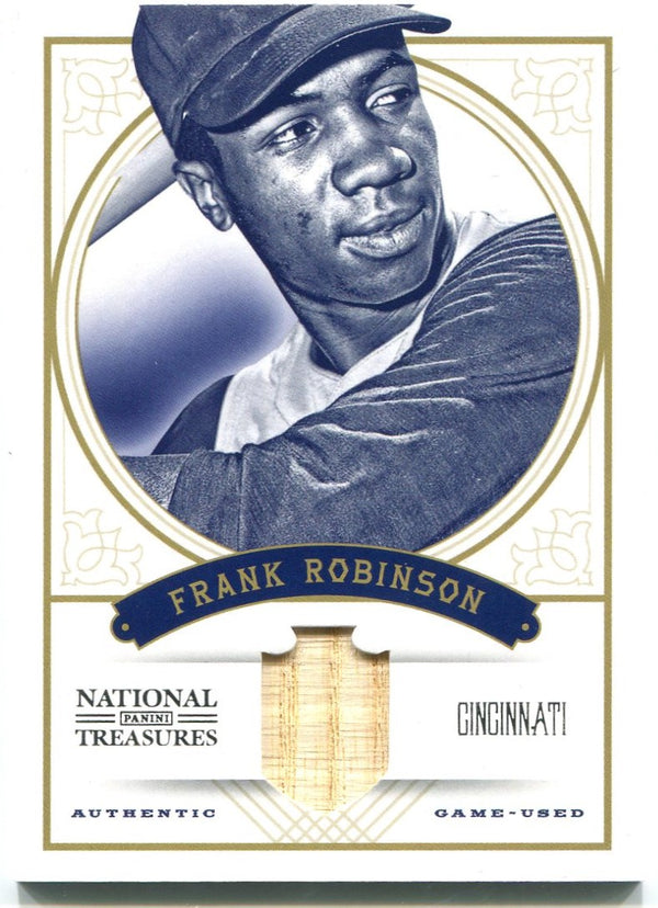 Frank Robinson National Treasures Bat Card 41/99