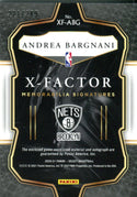 Andrea Bargnani 2020 Panini Select X Factor Autographed Game Used Jersey Card 221/249 #XF-ABG