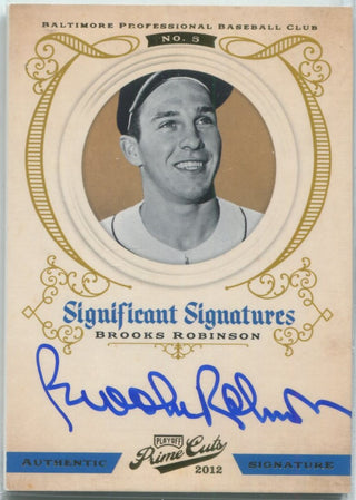Brooks Robinson 2012 Panini Prime Cuts Autographed Baseball Card #20/25