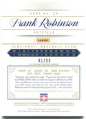 Frank Robinson National Treasures Bat Card 41/99