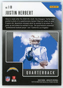 Justin Herbert 2020 Panini Absolute Football Introductions #167 RC