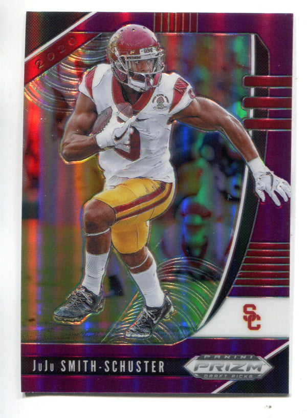 JuJu Smith-Schuster 2020 Panini Prizm Draft Picks Purple Prizm Card