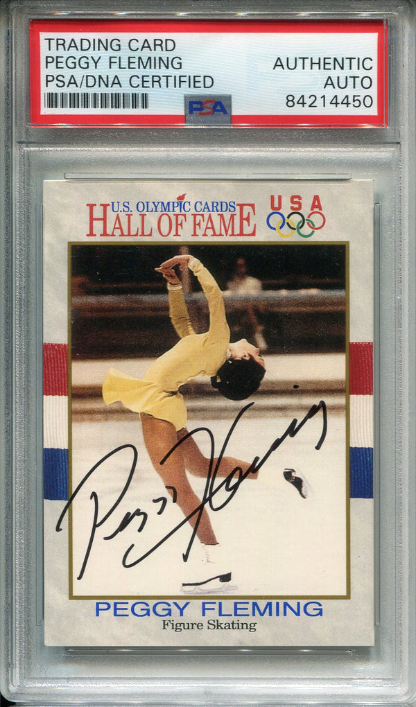 Peggy Fleming Autographed 1991 US Olympic Hall of Fame Card #16 (PSA)
