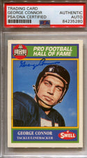 George Connor Hall Of Fame Swell Autographed Card (PSA)