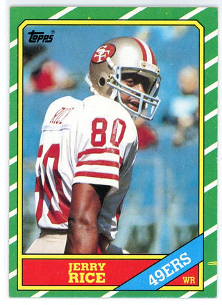 Jerry Rice 1986 Topps Rookie Card #161
