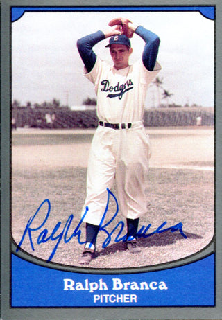 Ralph Branca Autographed 1990 Pacific Card