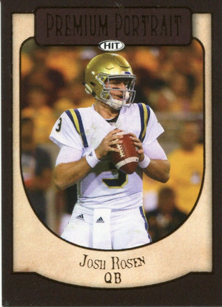 Josh Rosen 2018 Sage HIT Premium Portrait Rookie Card