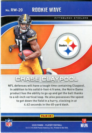 Chase Claypool 2020 Playoff Rookie Wave Card