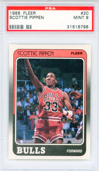 Scottie Pippen 1988 Fleer Card #20 (PSA Mint 9)