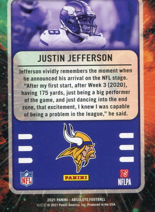 Justin Jefferson 2021 Panini Absolute Card