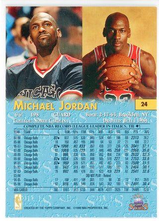 Michael Jordan 1998 Topps NBA Stars Card #24