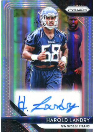 Harold Landry 2018 Prizm Autographed Card