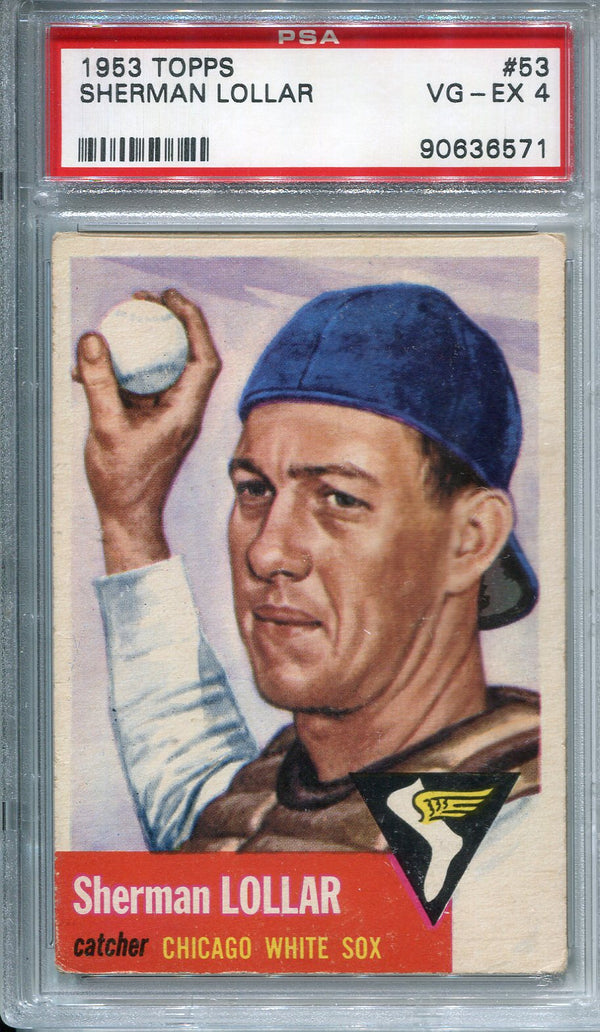 Sherman Lollar 1953 Topps Card #53 (PSA 4)