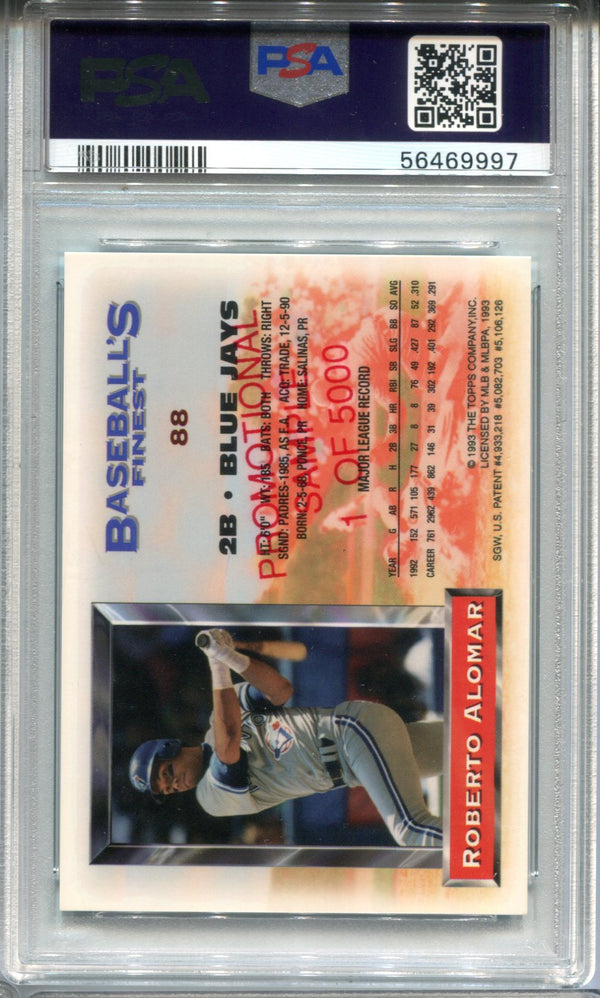 Roberto Alomar 1993 Finest Promos #88 PSA Mint 9 Card