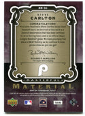 Steve Carlton 2007 Upper Deck Legendary Cuts Masterful Material Jersey Card