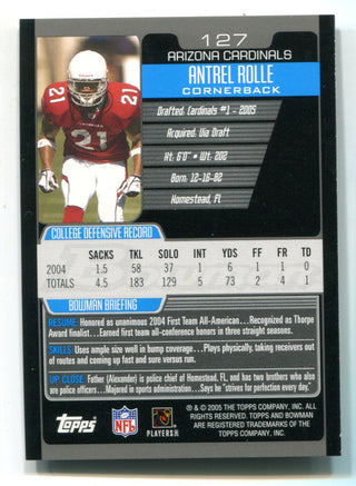 Antrel Rolle 2005 Topps Bowman #127 RC