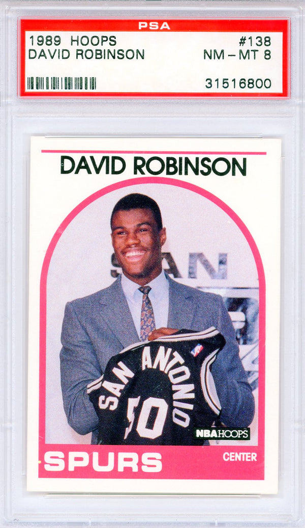 David Robinson 1989 Hoops Card #138 (PSA NM-MT 8)