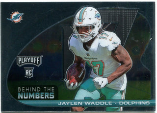 Jaylen Waddle Panini Playoff Behind the Numbers Rookie 2021