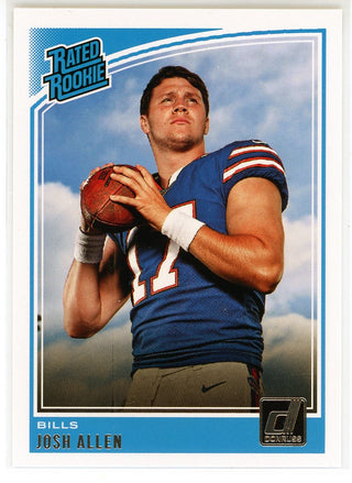 Josh Allen 2018 Panini Donruss Rated Rookie Card #304