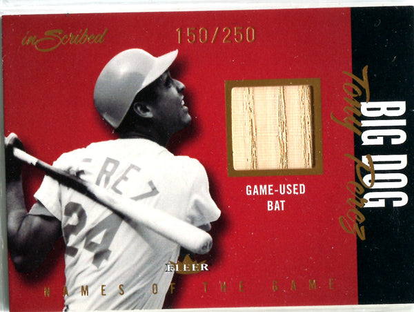 Tony Perez 2004 Fleer Game-Used Bat Card #150/250
