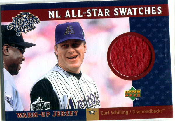 Curt Schilling 2002 Upper Deck Warm-Up Jersey Card