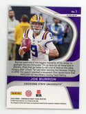 Joe Burrow 2020 Panini Spectra Blue SP Insert  #1 Card