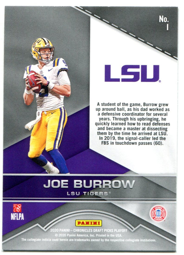 Joe Burrow 2020 Panini Chronicles Draft Picks Playoff Rookie Card