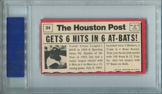 Joe Morgan 1971 #34 Topps Greatest Moments (PSA) Graded MT-6