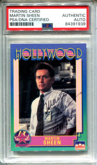 Martin Sheen 1991 Starline #32 (PSA Authentic) Card