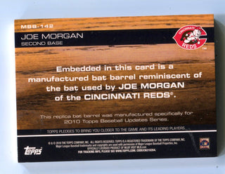 Joe Morgan 2010 Topps Bat Barrel #MBB142 Bat Card /99