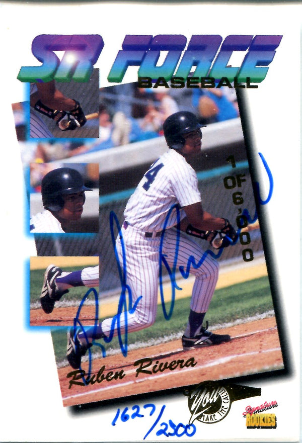 Ruben Rivera 1995 Signature Rookies Sky Force Autographed Card #1627/2500