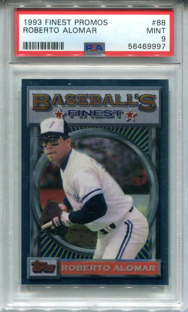 Roberto Alomar 1993 Finest Promos #88 PSA Mint 9 Card