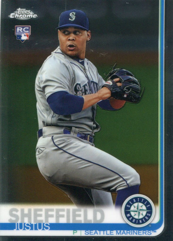 Justus Sheffield 2019 Topps Chrome Rookie Card