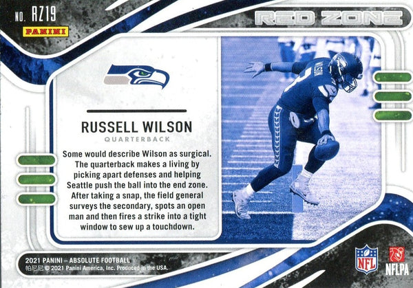 Russell Wilson 2021 Panini Absolute Card